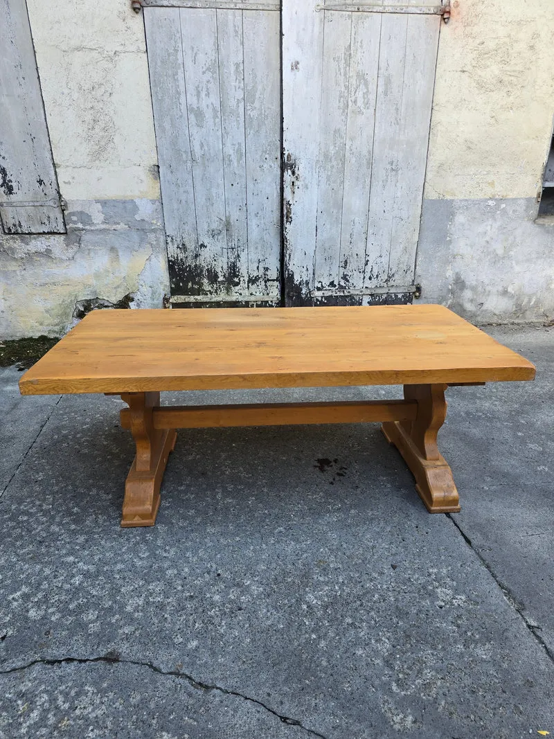 Grande table monastère en chêne massif – Fabrication artisanale française