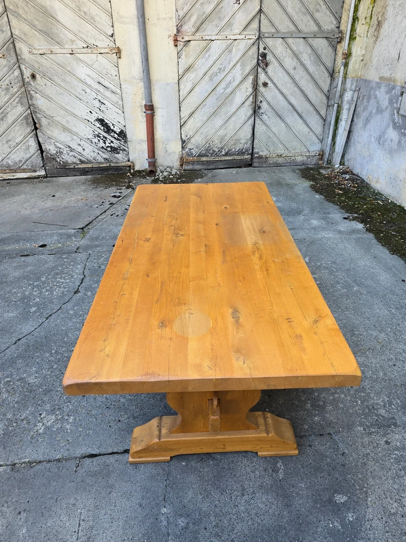 Grande table monastère en chêne massif – Fabrication artisanale française