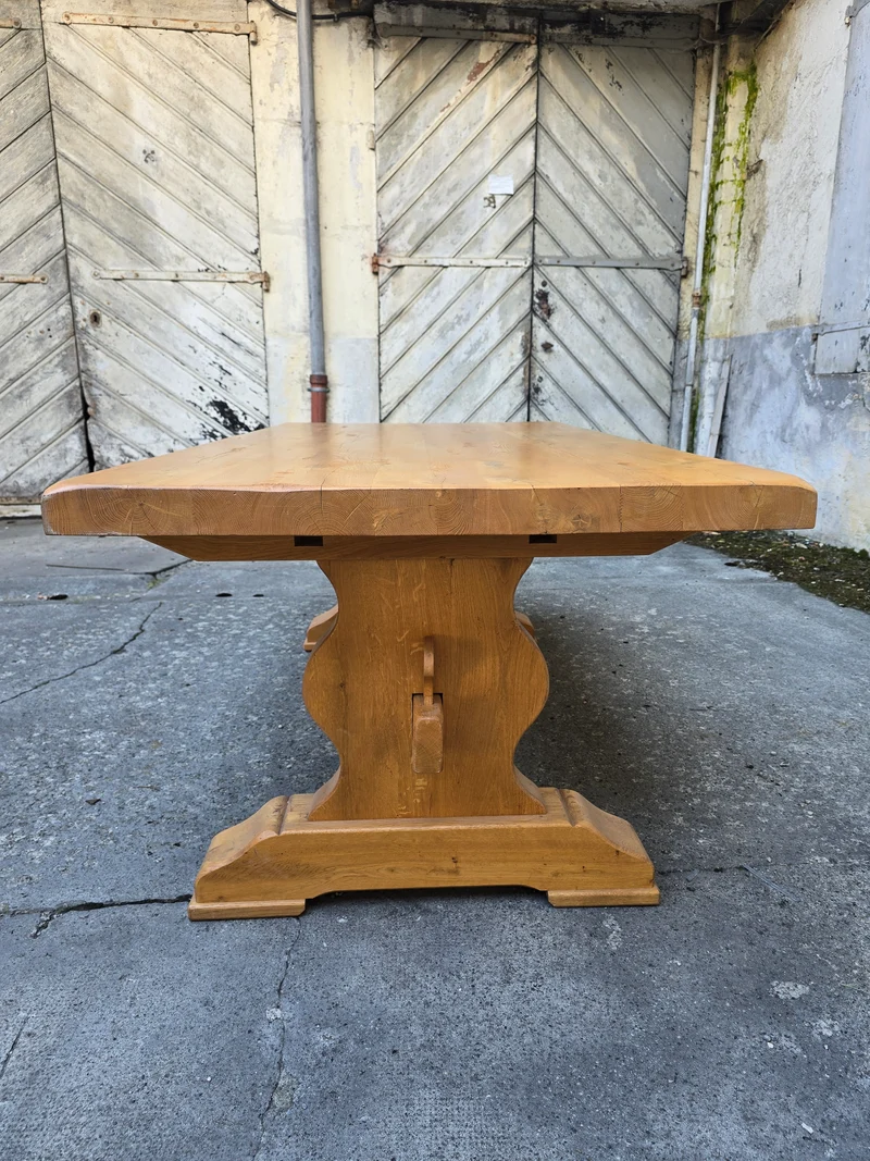 Grande table monastère en chêne massif – Fabrication artisanale française