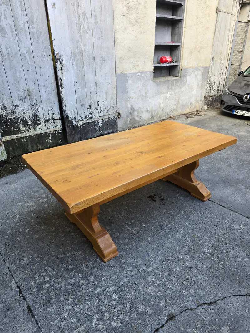 Grande table monastère en chêne massif – Fabrication artisanale française
