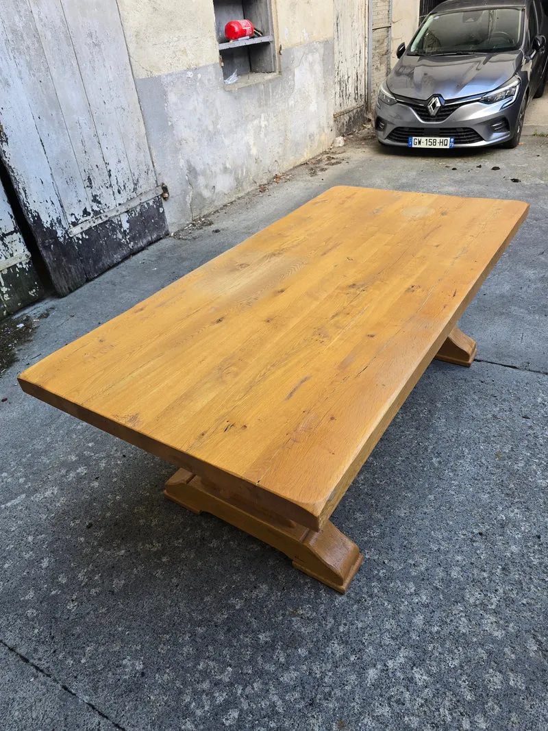 Grande table monastère en chêne massif – Fabrication artisanale française