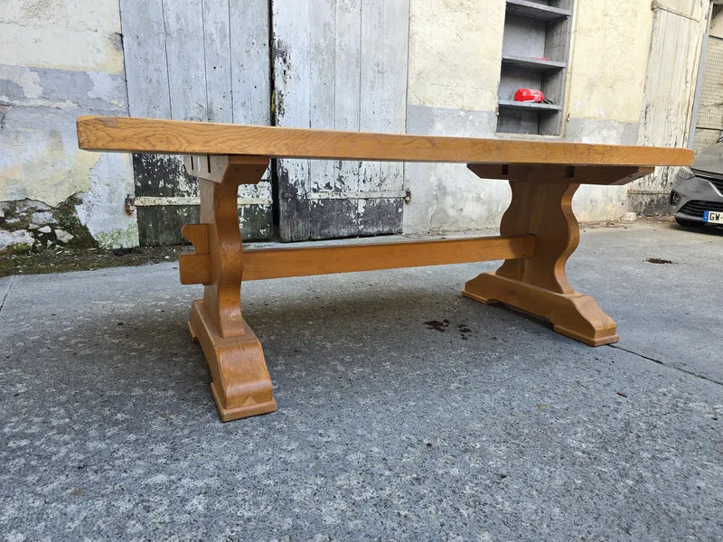 Grande table monastère en chêne massif – Fabrication artisanale française