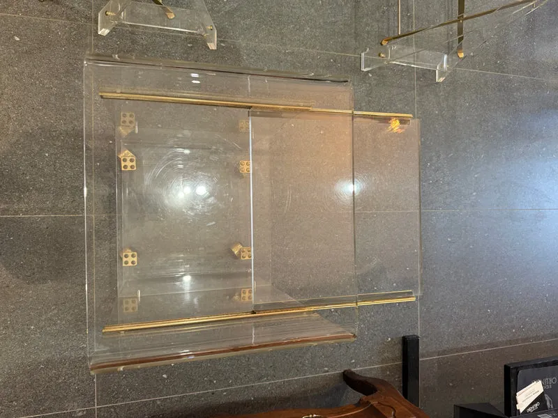Desserte roulante en plexiglas – Marais International – années 1970-1980