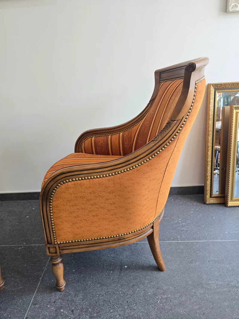 Paire de fauteuils bergères de grande qualité – Manufacture SE