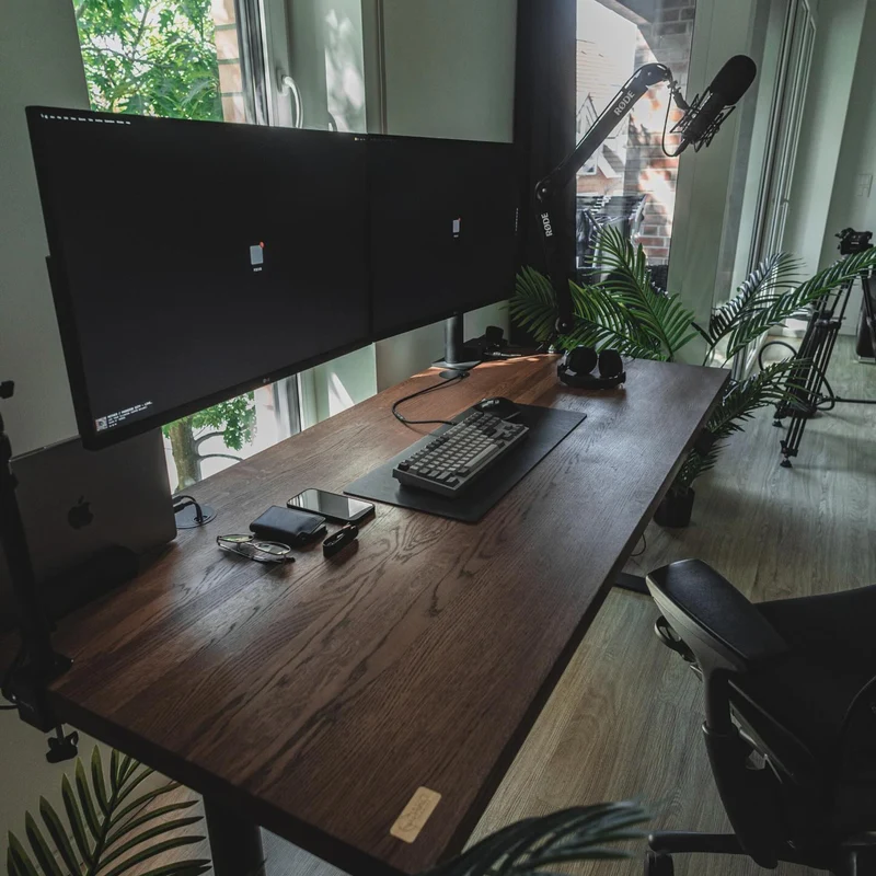 Solid Oak Standing Desk