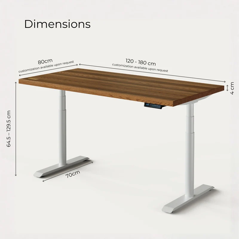 Solid Oak Standing Desk