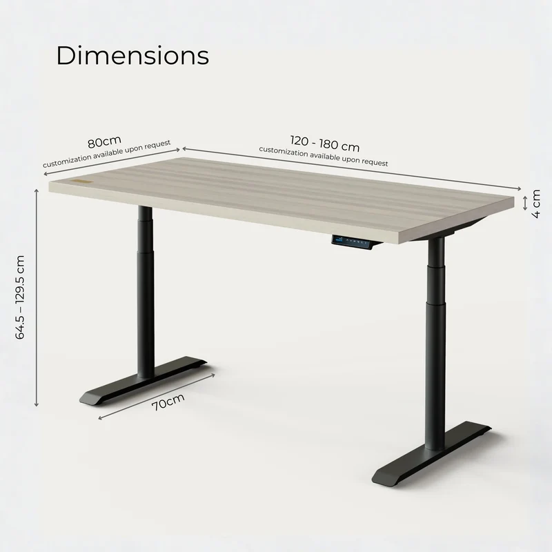 Solid Oak Standing Desk
