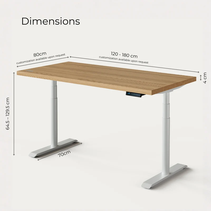 Solid Oak Standing Desk