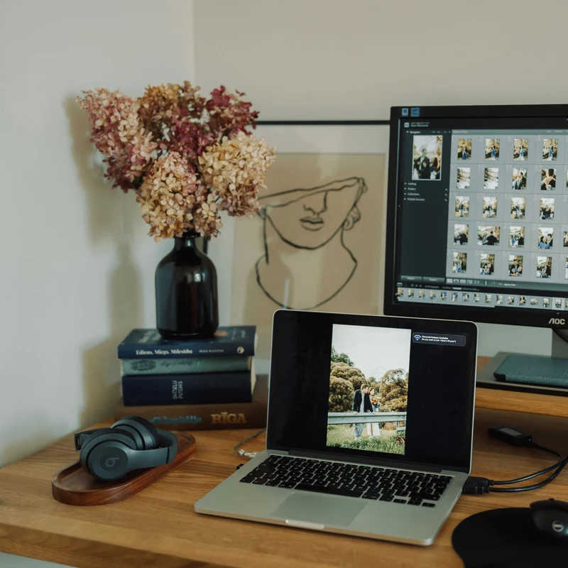 Solid Oak Standing Desk
