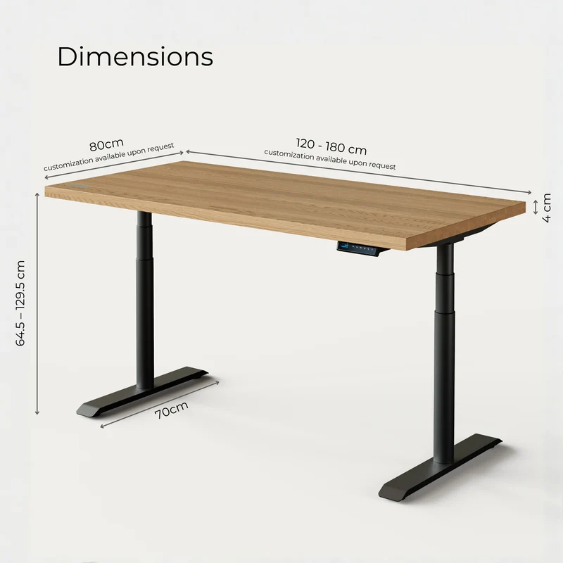Solid Oak Standing Desk