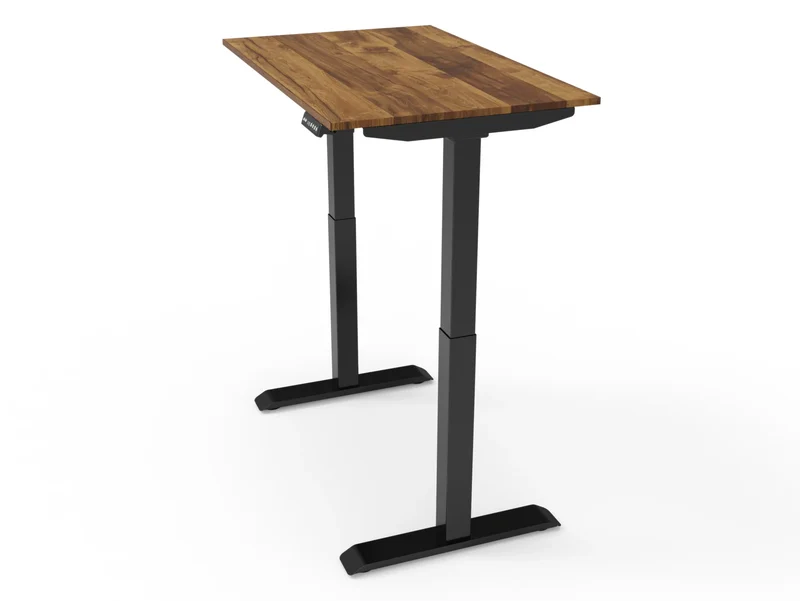 Bureau assis-debout compact pour télétravail, personnalisable et ergonomique : HomeDesk