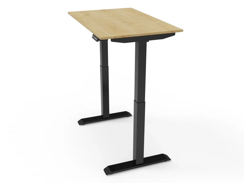 Bureau assis-debout compact pour télétravail, personnalisable et ergonomique : HomeDesk