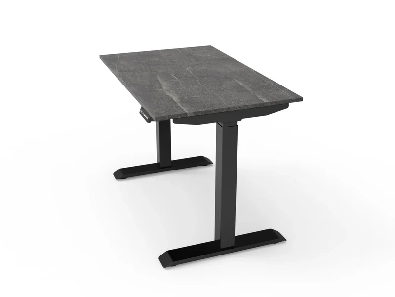 Bureau assis-debout compact pour télétravail, personnalisable et ergonomique : HomeDesk