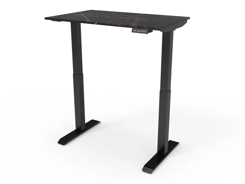 Bureau assis-debout compact pour télétravail, personnalisable et ergonomique : HomeDesk