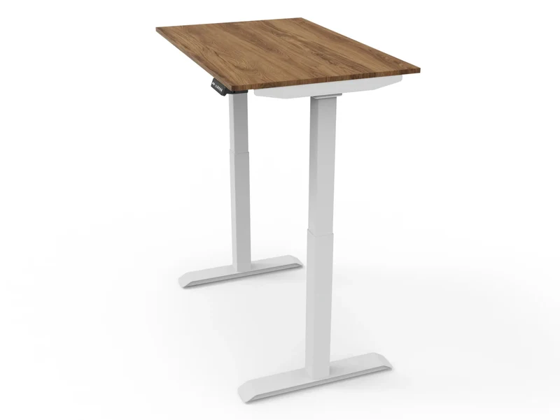 Bureau assis-debout compact pour télétravail, personnalisable et ergonomique : HomeDesk