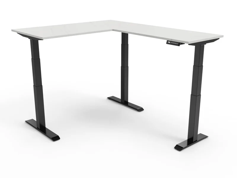 CornerDesk : votre bureau d’angle assis debout motorisé