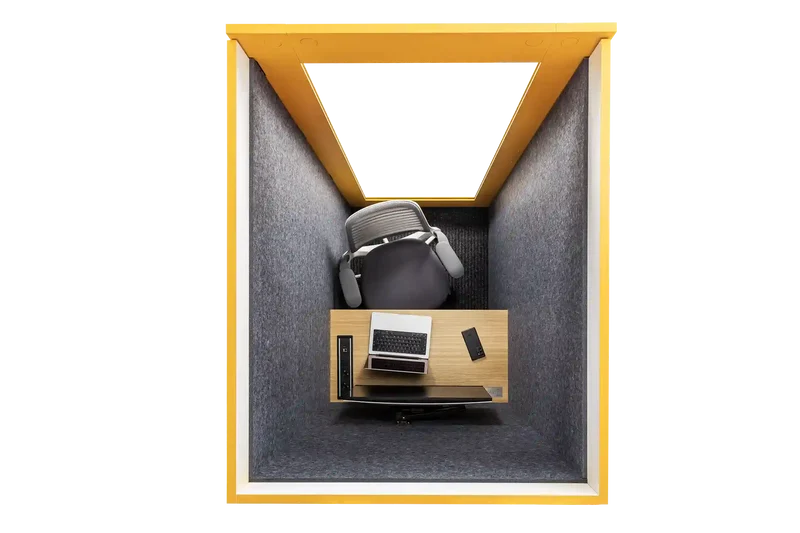 Cabine acoustique de bureau 1 personne assis