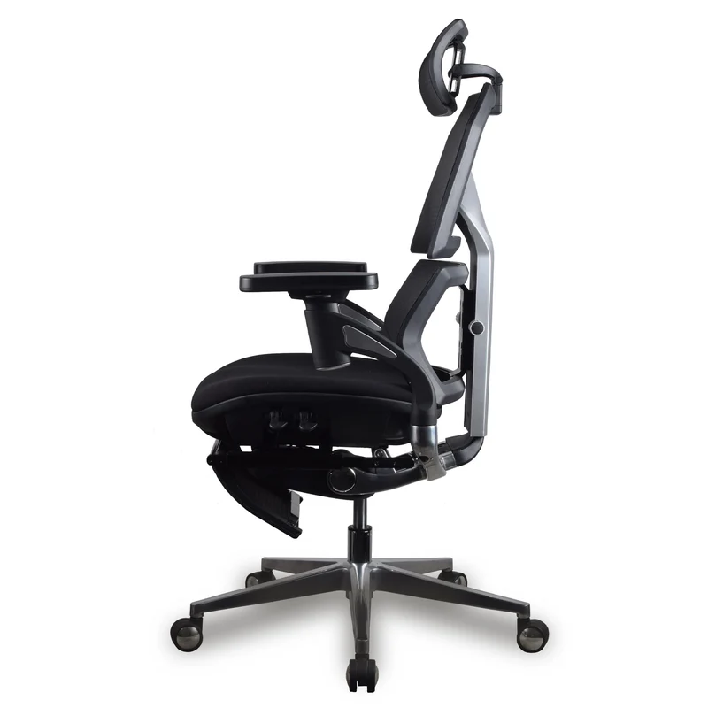 Chaise ergonomique de bureau - AURA PREMIUM Noire en mousse et maille