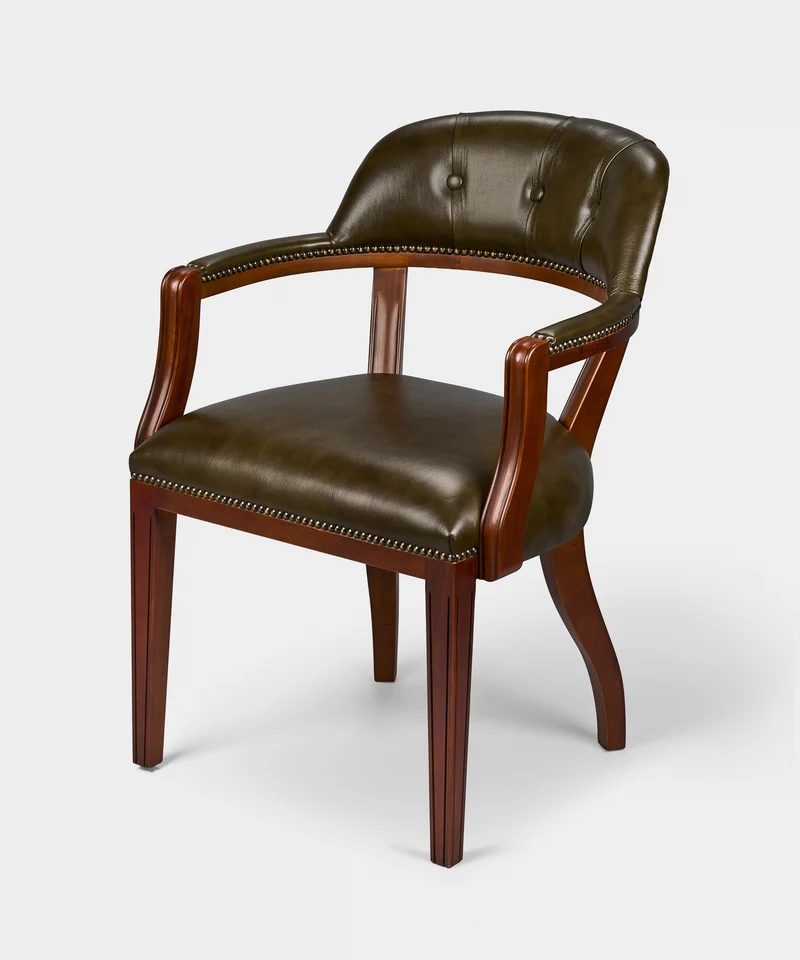 Client Chair Olijfgroen - Chesterfield