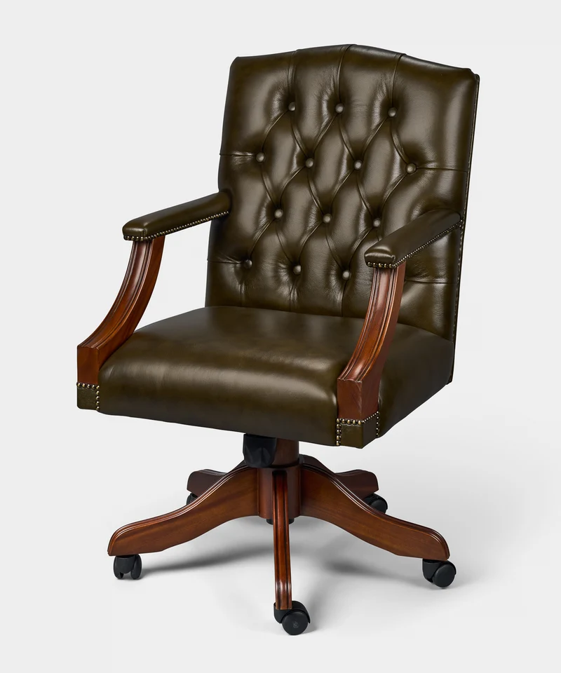 Gainsborough Chair Olijfgroen - Chesterfield