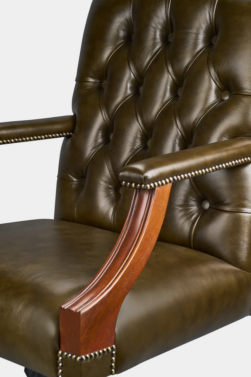 Gainsborough Chair Olijfgroen - Chesterfield