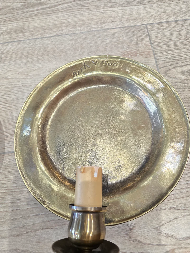 Lot de 2 appliques murales vintage Ari KV 1500 – bronze patiné – Ø 25 cm