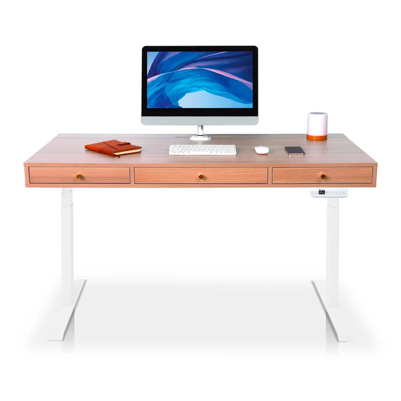 Bureau assis debout avec rangement - SPACE DYNAMIC