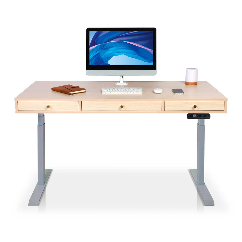 Bureau assis debout avec rangement - SPACE DYNAMIC