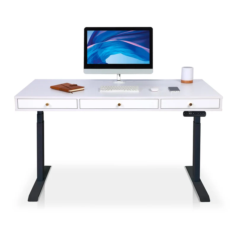 Bureau assis debout avec rangement - SPACE DYNAMIC