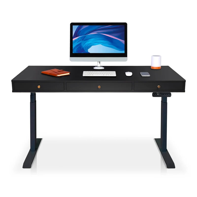 Bureau assis debout avec rangement - SPACE DYNAMIC