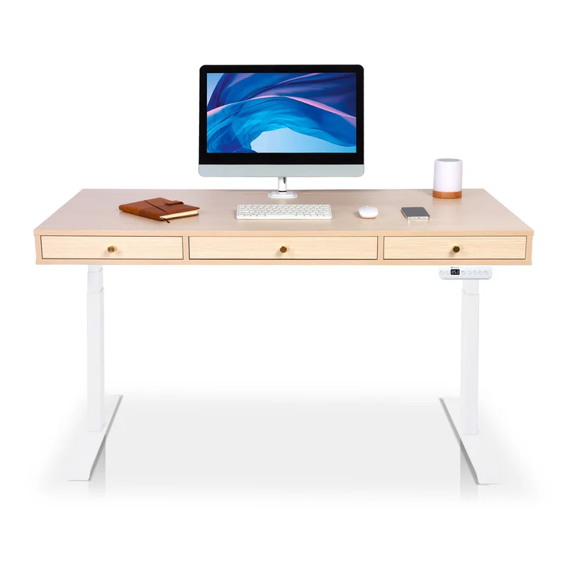Bureau assis debout avec rangement - SPACE DYNAMIC