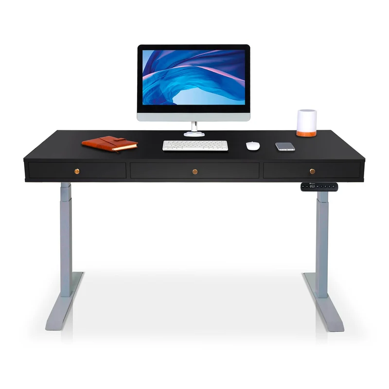 Bureau assis debout avec rangement - SPACE DYNAMIC