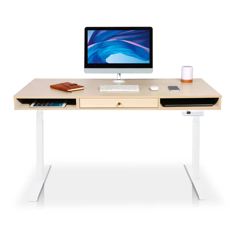 Bureau assis debout avec rangement - SPACE DYNAMIC