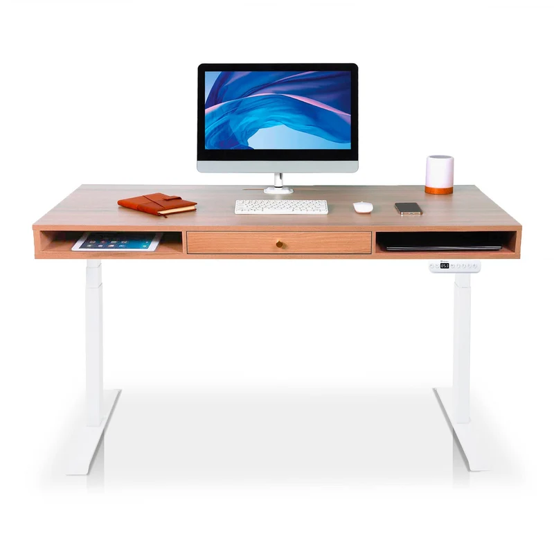 Bureau assis debout avec rangement - SPACE DYNAMIC