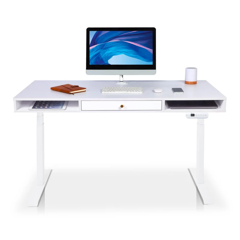 Bureau assis debout avec rangement - SPACE DYNAMIC