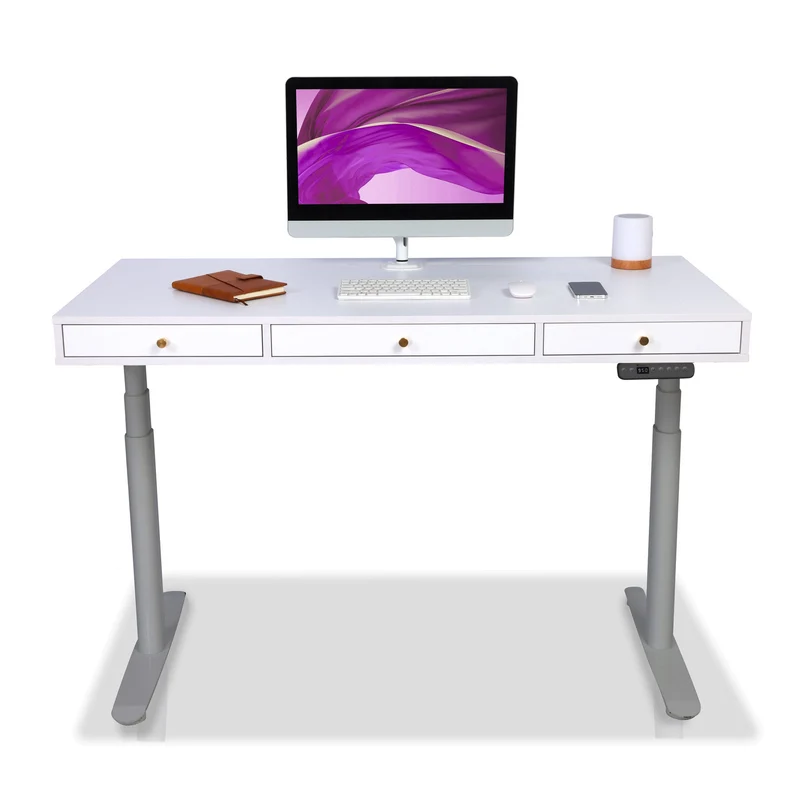 Bureau assis debout avec rangement - SPACE DYNAMIC