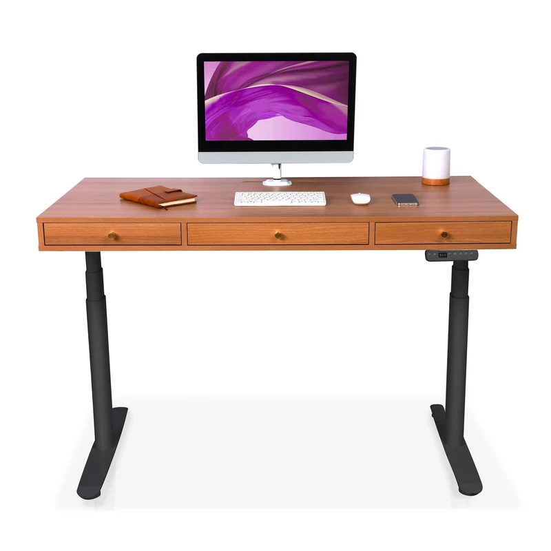 Bureau assis debout avec rangement - SPACE DYNAMIC