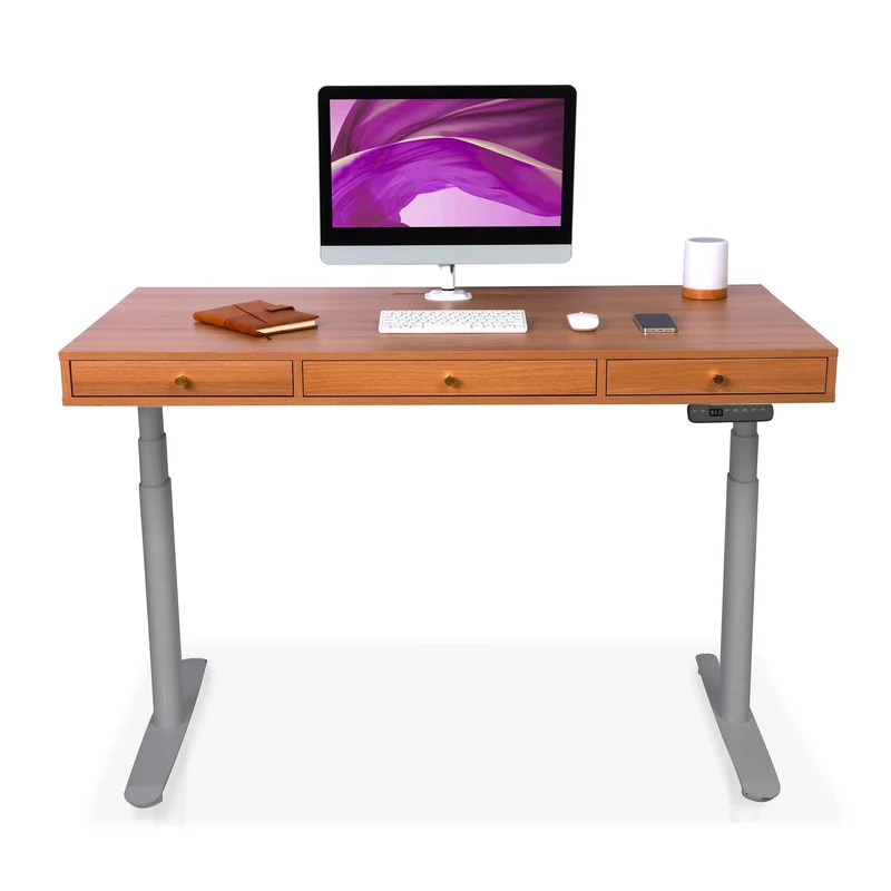 Bureau assis debout avec rangement - SPACE DYNAMIC