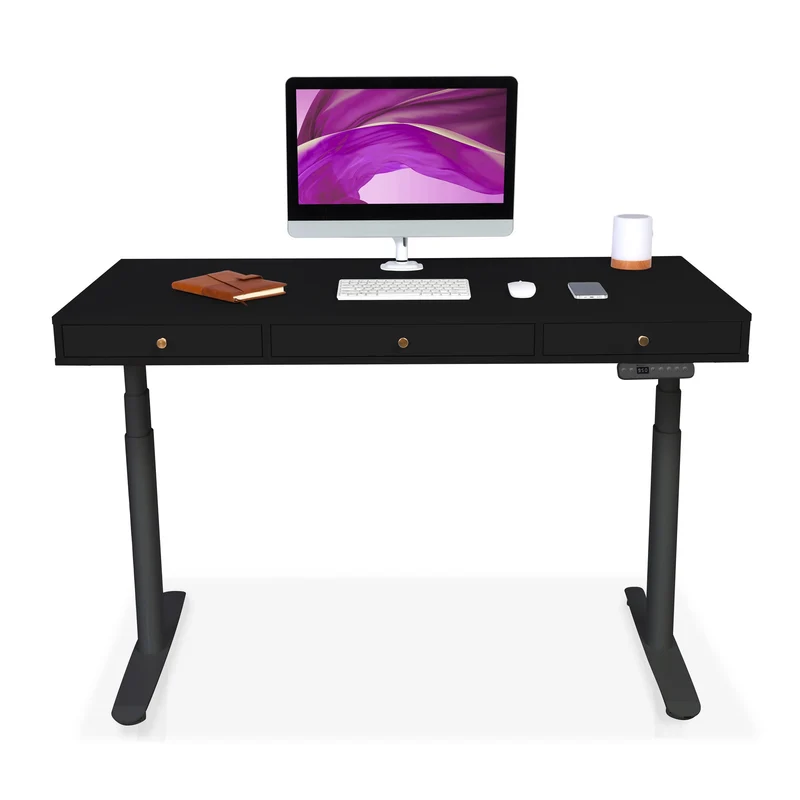 Bureau assis debout avec rangement - SPACE DYNAMIC