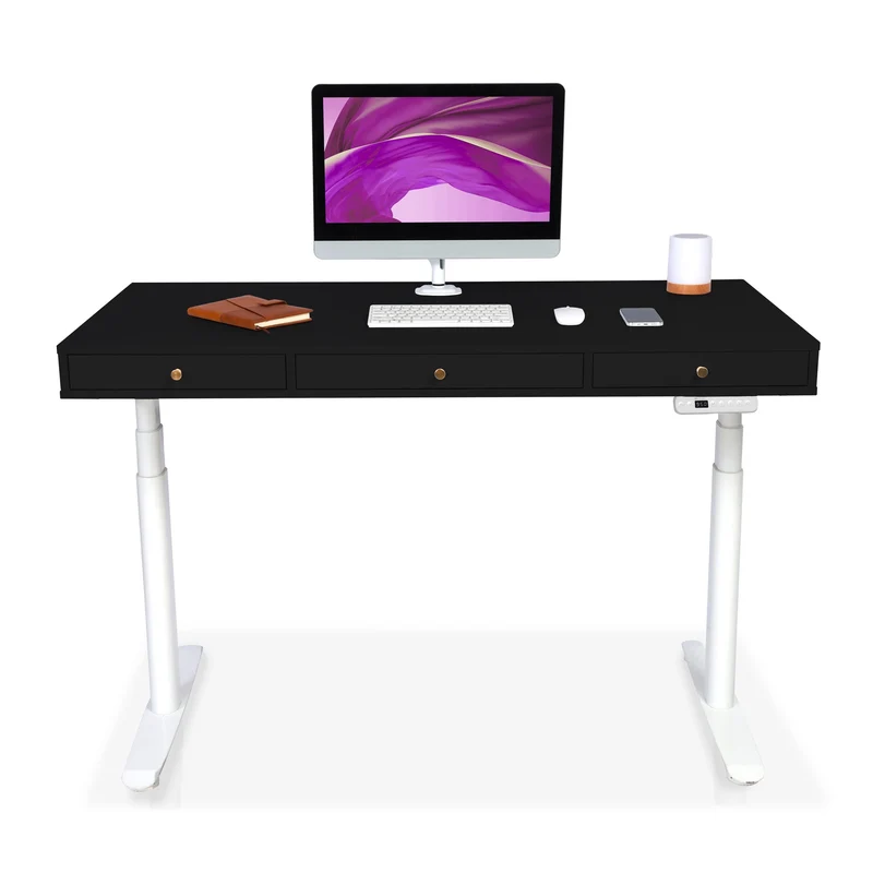 Bureau assis debout avec rangement - SPACE DYNAMIC