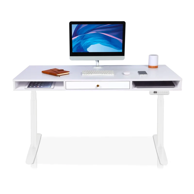 Bureau assis debout avec rangement - SPACE DYNAMIC