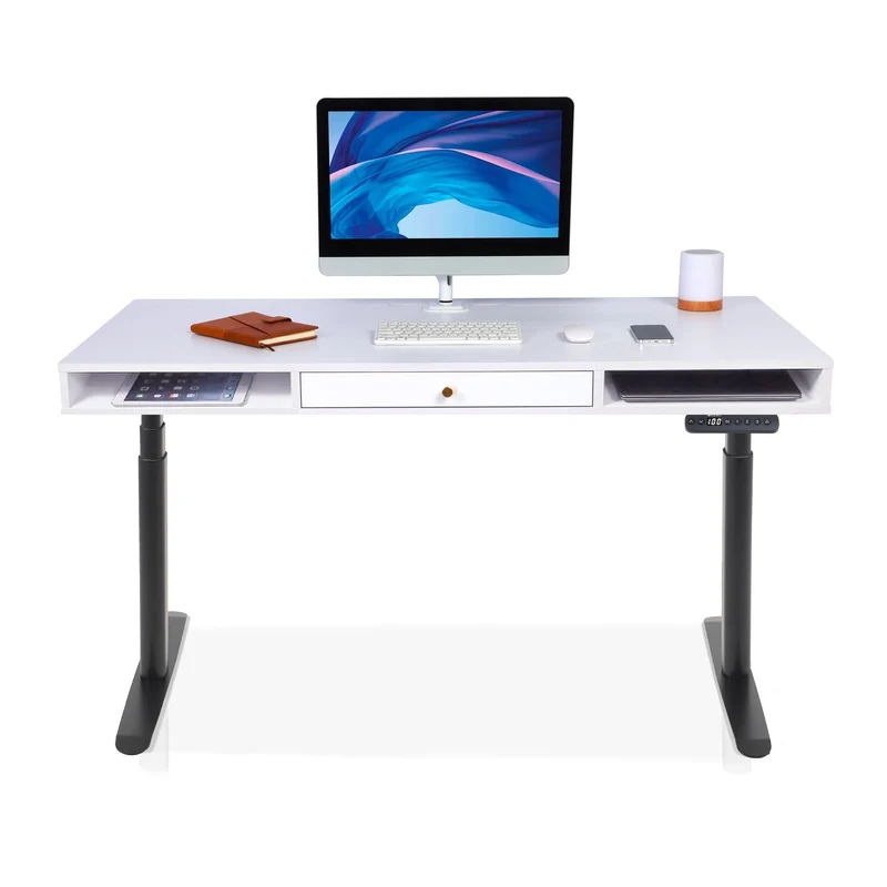 Bureau assis debout avec rangement - SPACE DYNAMIC