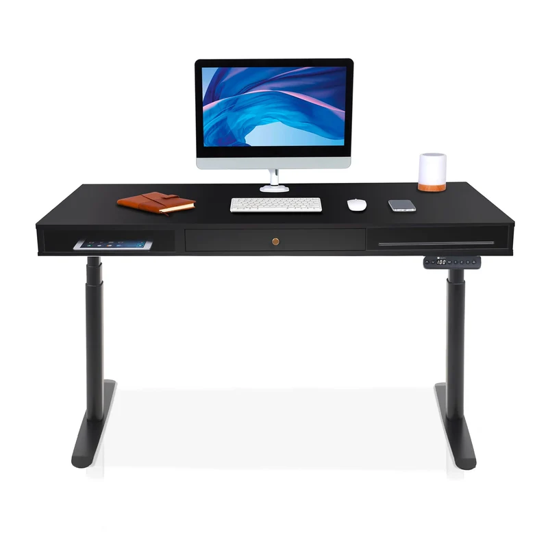 Bureau assis debout avec rangement - SPACE DYNAMIC