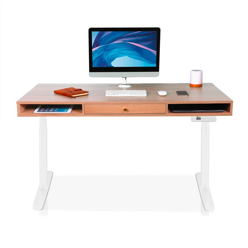 Bureau assis debout avec rangement - SPACE DYNAMIC