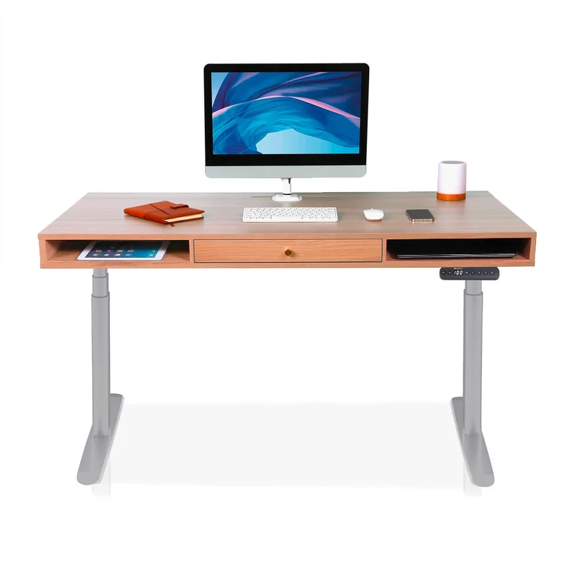 Bureau assis debout avec rangement - SPACE DYNAMIC