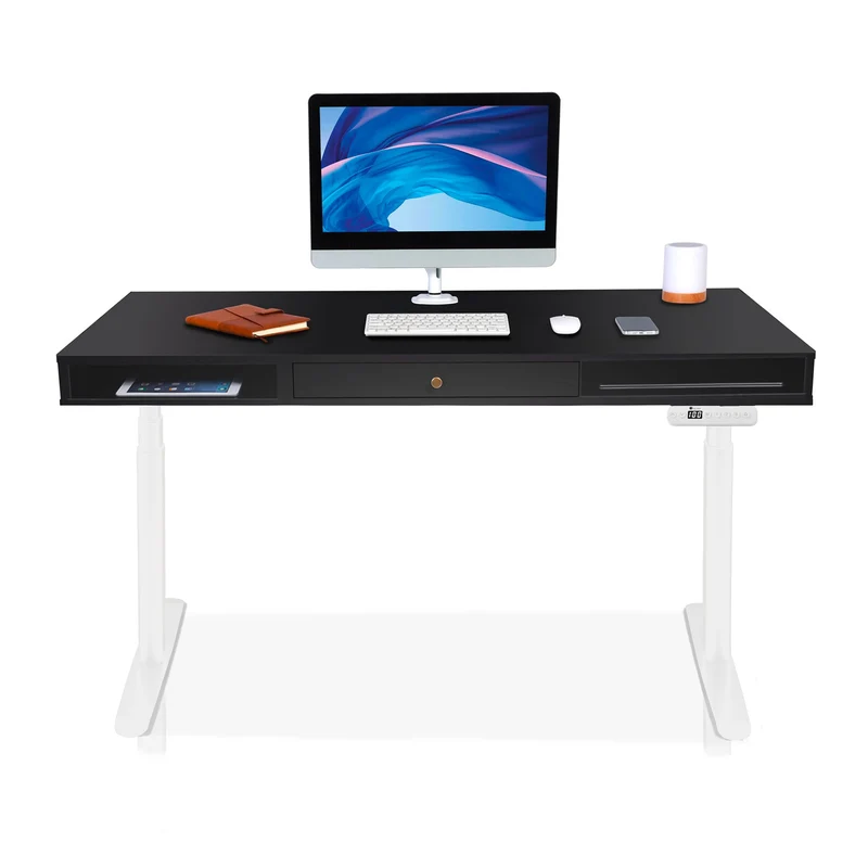 Bureau assis debout avec rangement - SPACE DYNAMIC