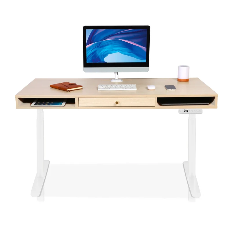 Bureau assis debout avec rangement - SPACE DYNAMIC