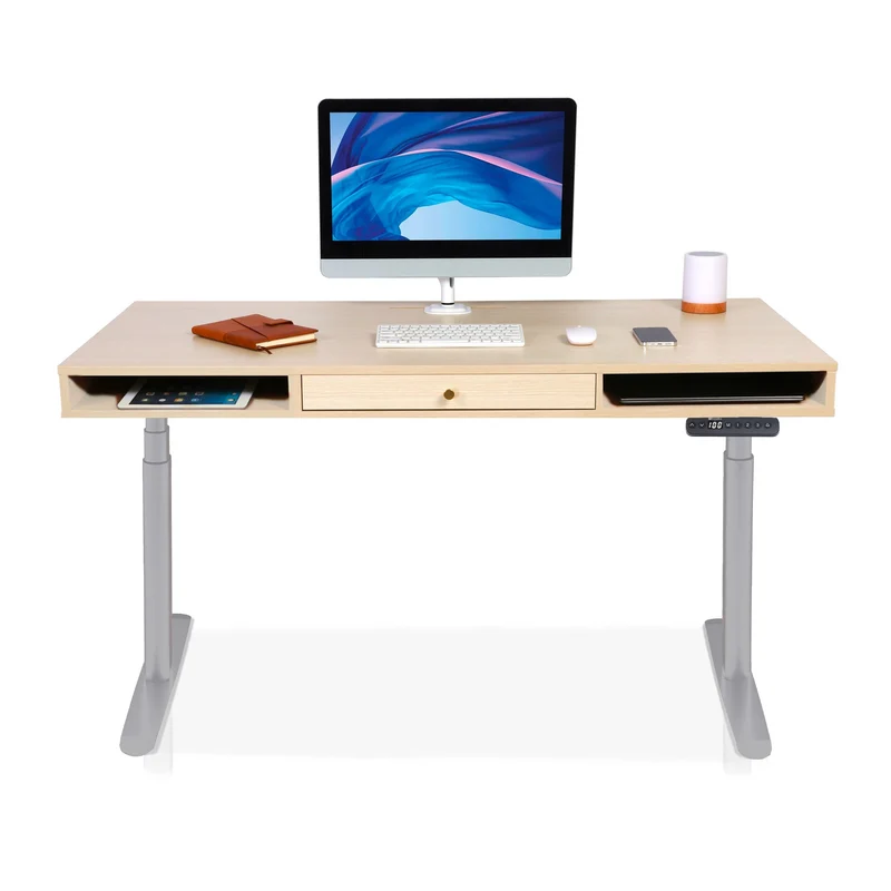 Bureau assis debout avec rangement - SPACE DYNAMIC