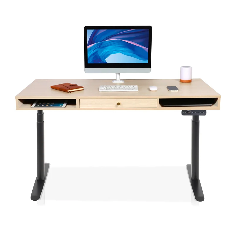 Bureau assis debout avec rangement - SPACE DYNAMIC