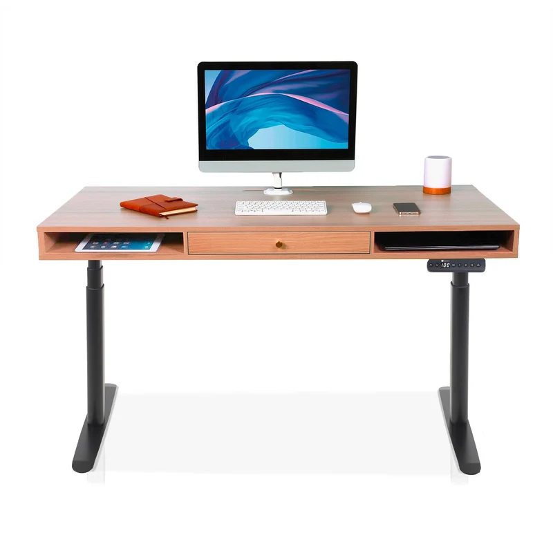 Bureau assis debout avec rangement - SPACE DYNAMIC
